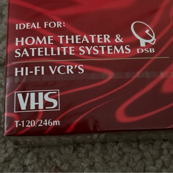 Maxwell VHS cassette high grade recordable tape 6 hours/ T-120 New - Picture 8 of 10